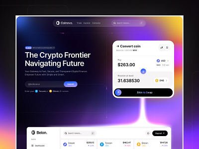 Future of Finance - Reimagining Crypto Platforms adobe xd behance bitcoin bitcoin web crypto crypto curency landing page cryptocurrency dashboard dribbble figma landing page neon design oguz yagiz sajon trending trending web design uiux web 3 landing page web design web3