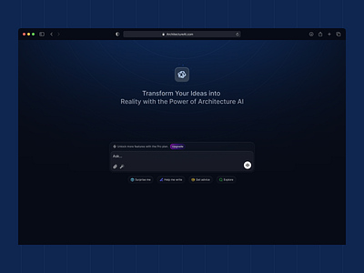 Architecture - AI ai clean design search ui web design