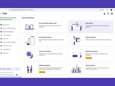 B2B SAAS - Sales Page Builder 🔥 Design ui ux