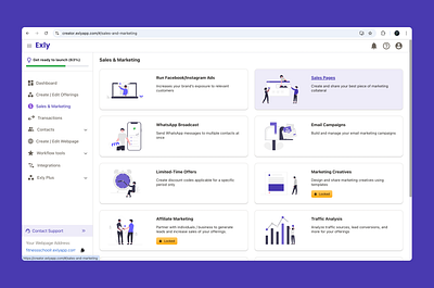 B2B SAAS - Sales Page Builder 🔥 Design ui ux