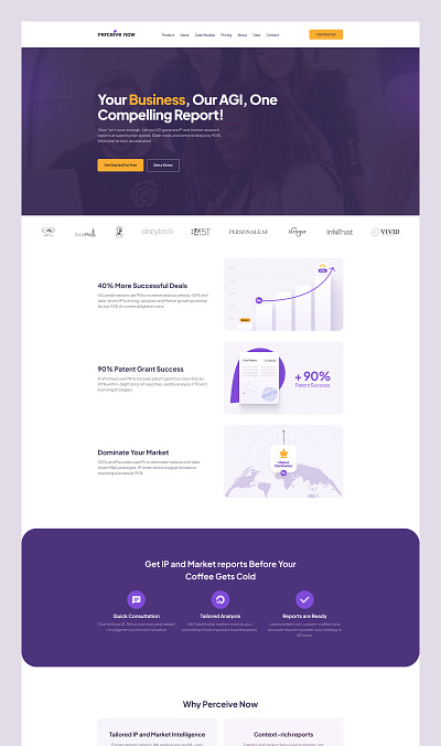 AI Company Modern Landing Page Design ai ui ux