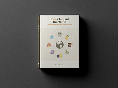 Icons Around the World – Book Cover book book cover book cover design book design design designer graphic design graphic designer