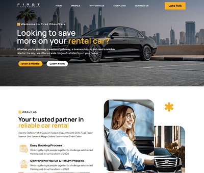 Demo website for Rental Cars design ui web webdesign wordpress