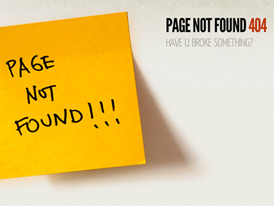 My404 404 not found post it