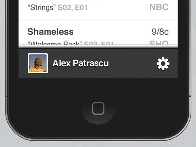Settings listing profile settings tv