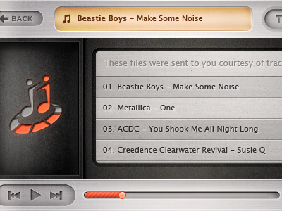 Online Musicplayer app audio osx share ui