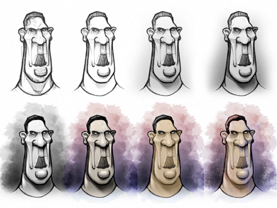 Illustration Process colouring drawing illustration lineart tutorial