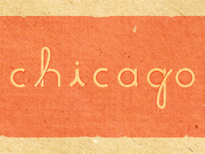 Chicago Type chicago hand done hand lettered poster script sneak peak stylish type typography we need more