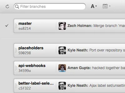 Polished branches filter bar github osx