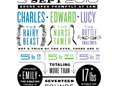 Triplet poster broadside circus poster triplets