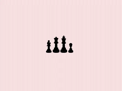 Checkmate black chess icons pink
