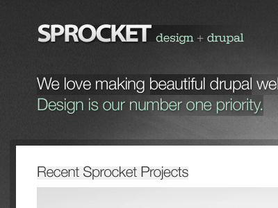 Sprocket Header drupal header sprocket