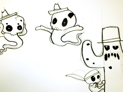 Panic characters grafighters illustration ink