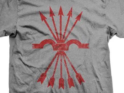 Arrows apparel arrows grey red shirt t shirt tee