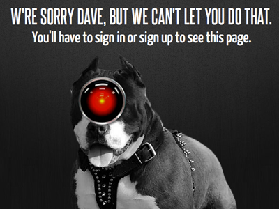 Pavlv 403 page dog error page hal