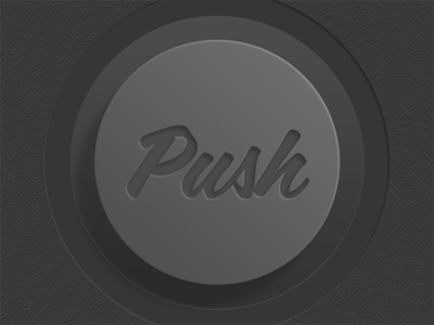 Do Not Push button circle dark