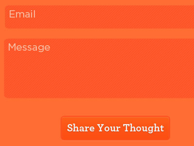 Contact Form and Submit Button button contact form hover input link orange texture