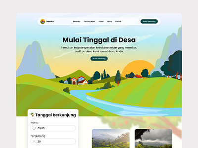 Indonesia Village Website animation branding graphic design logo motion graphics ui