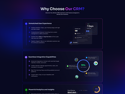 Why Choose Us - Section UI Design branding design graphic design illustration ui ui ux uidesign user interface web design webdesign