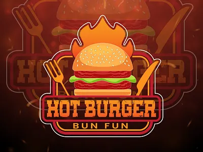 Burger Shop Logo burger burgerlogo fast food graphic design logo