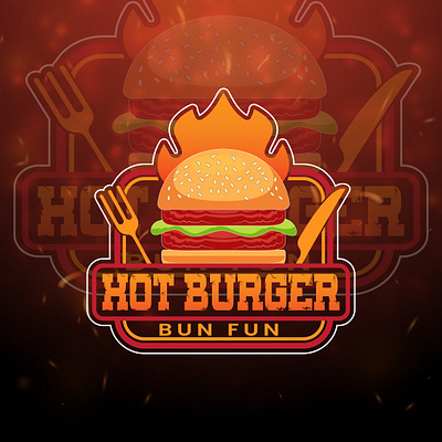 Burger Shop Logo burger burgerlogo fast food graphic design logo