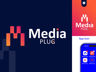 I just create a logo for media plug bran branding design graphic design illustration logo logo services logobranding logodesign logotype medialogo minimal logo typography ui ux vector