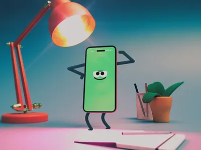 Phone to the Rescue 2d 3d animation character phone