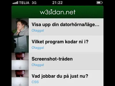 iPhone app iphone list