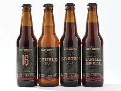 RBA Brick Mason - premium beer bottles beer design package typography