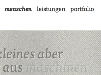 Navi and Teaser with some Text beige texture typography