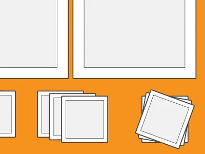 Shaded Squares art black drawing grey illustration illustrator line orange square technical white