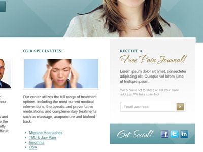 Doctor Website Mockup #2 design web