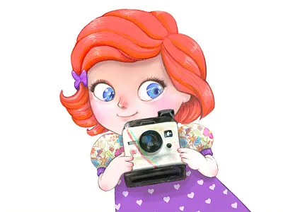 Polaroid 02 camera character design gavin dress girl polaroid