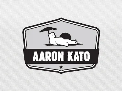 New Logo illustration logo design polar bear shield typography vintage