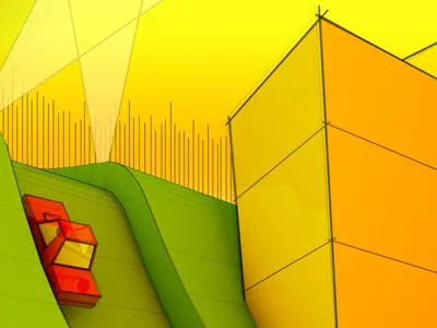 Grade 3d architecture car city life model render