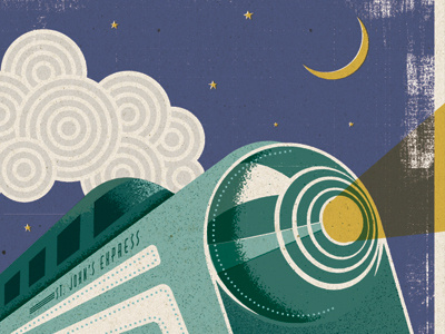 Banowetz Stjohns Poster 01 deco moon poster smoke train