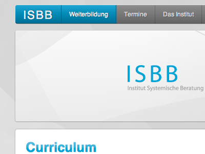 ISBB Navigation & Header css3 interface navigation ui web design