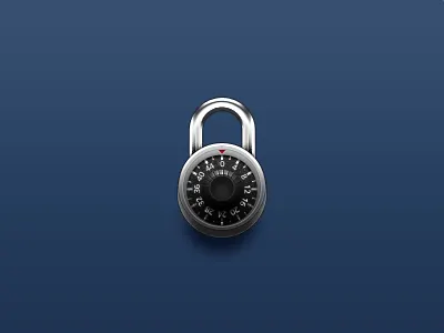 Combination Padlock access icon padlock