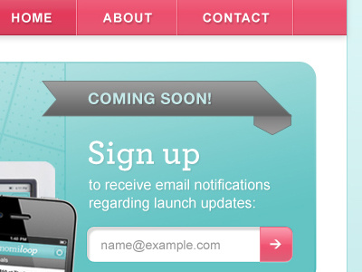 Coming Soon! app landing page web