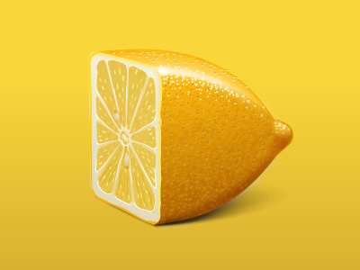 Lemon lemon sour square yellow