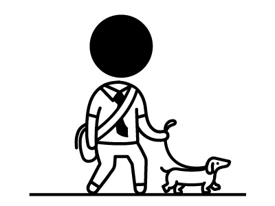 Dog Walkin' illustration