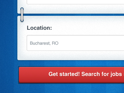 Jobs search application application blue iphone jobs textured ui user interface