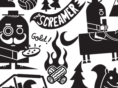 Frontier Camp Tee illustration t shirt design
