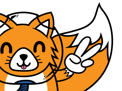 Space Fox charity fox illustration show space