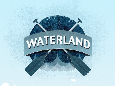 Waterland Logo design icon logo texture