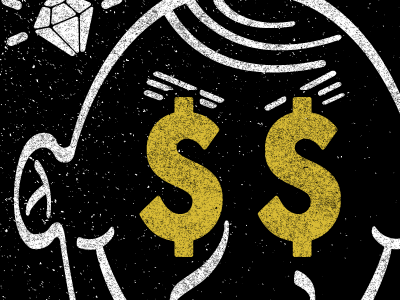 Cash4Gold gold screen print