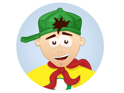 Avatar Redesign avatar blue cartoon character green illustration illustrator kid red vector yellow