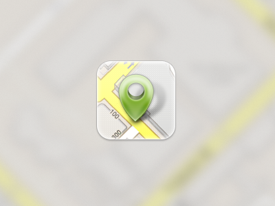 Location Icon for iOS design geo google green icon ios iphone iphone4 location map maps retina tag