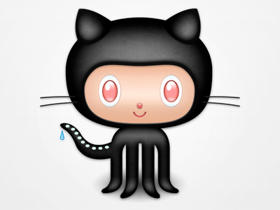 GitHub Octocat black character github icon octocat