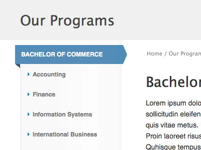 Clean Nav Design navigation web